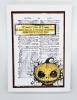 Halloween Dictionary Page A6 Red Rubber Stamp