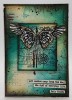 Art Gives You Wings A6 Red Rubber Stamp by Kay Halliwell-Sutton