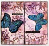 Big Butterfly 3 A6 Red Rubber Stamp