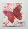 Butterfly Dance A5 Red Rubber Stamp by Zuri Designs