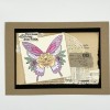 Butterfly Dance A5 Red Rubber Stamp by Zuri Designs