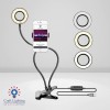 Clip On Mini Ring Light and Phone Holder