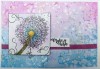 Colour Me - Dandelion A6 Red Rubber Stamp