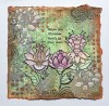 Faerie Flora A6 Red Rubber Stamp by Janine Gerard-Shaw
