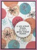 Fleurs III A6 Red Rubber Stamp by Kay Halliwell-Sutton