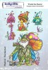 Frank the Faerie A5 Red Rubber Stamp by Janine Gerard-Shaw
