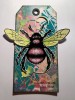 Giant Bee A6 Red Rubber Stamp