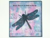 Giant Dragonfly A6 Red Rubber Stamp by Kay Halliwell-Sutton