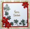 Happy Holidays A6 Red Rubber Stamp by Janine Gerard-Shaw