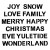 Inky Dink Stencil - Christmas Words (3x3 inch)