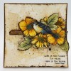 Live Laugh Love A5 Red Rubber Stamp by Kay Halliwell-Sutton