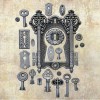 Prima Finnabair 5'' x 8'' Silicone Mould - Locks and Keys