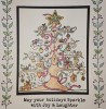 Magical Christmas Tree A5 Red Rubber Stamp by Janine Gerard Shaw