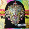Ornate Elephant A5 Red Rubber Stamp by Zuri Designs