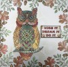 Owl Tales A5 Red Rubber Stamp by Zuri Designs