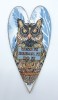 Owl Tales A5 Red Rubber Stamp by Zuri Designs