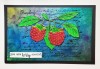 Raspberries A6 Red Rubber Stamp by Kay Halliwell-Sutton