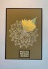 Sunflower Mandala A6 Red Rubber Stamp by Janine Gerard-Shaw