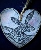 Tapestry Hare A6 Red Rubber Stamp