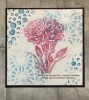 Vintage Carnation A6 Red Rubber Stamp