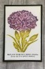 Vintage Carnation A6 Red Rubber Stamp