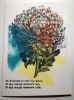 Vintage Chrysanthemum A6 Red Rubber Stamp