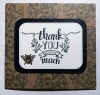 Wild Flower DL Red Rubber Stamp