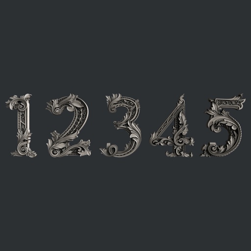 Numbers (1,2,3,4,5) by Zuri Designs