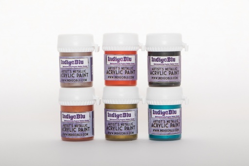 Artist's Metallic Acrylic Paint Set - Castles and Queens - (20ml x 6)
