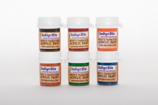 Artist's Translucent Acrylic Paint Set - Late Summer Sun - (20ml x 6)