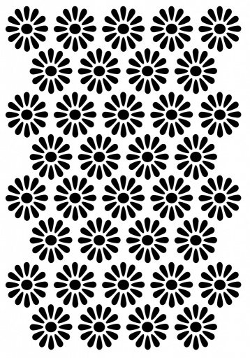 Stencil - Daisy Daisy (8x5 inch)