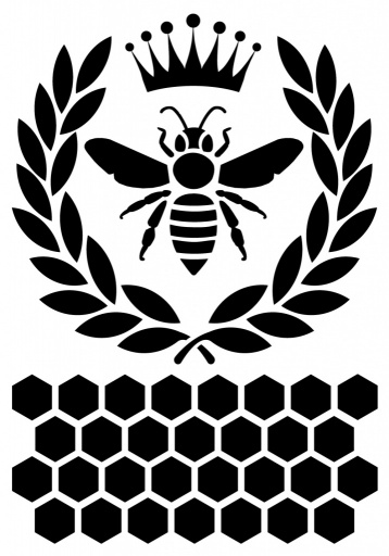 Stencil - Queen Bee (8x5 inch)