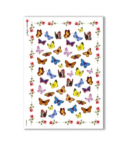 Premium Rice Paper - Animals (0009) - 1 Design - IndigoBlu Premium Rice Paper - Animals (0009) - 1 Design - IndigoBlu