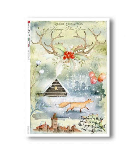 Premium Rice Paper - Christmas-0322 - 1 Design of A4