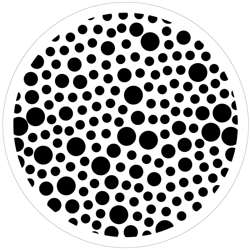 Stencil - Circle Bubbles (6x6 inch)