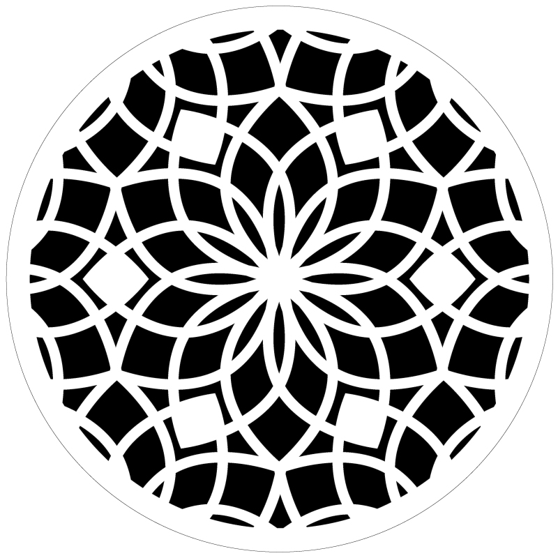 Stencil - Circle Mandala (6x6 inch)