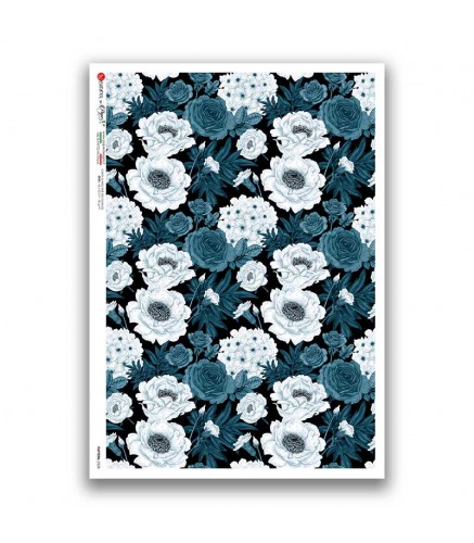 Premium Rice Paper - Pattern-0228 - 1 Design of A4